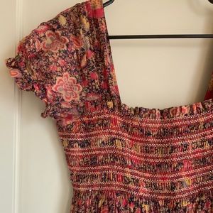 Free People Floral Tiered “Getaway” Maxi Dress